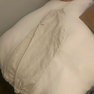 Pangaia sweats in white